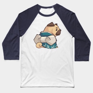 Kimono Pug Baseball T-Shirt